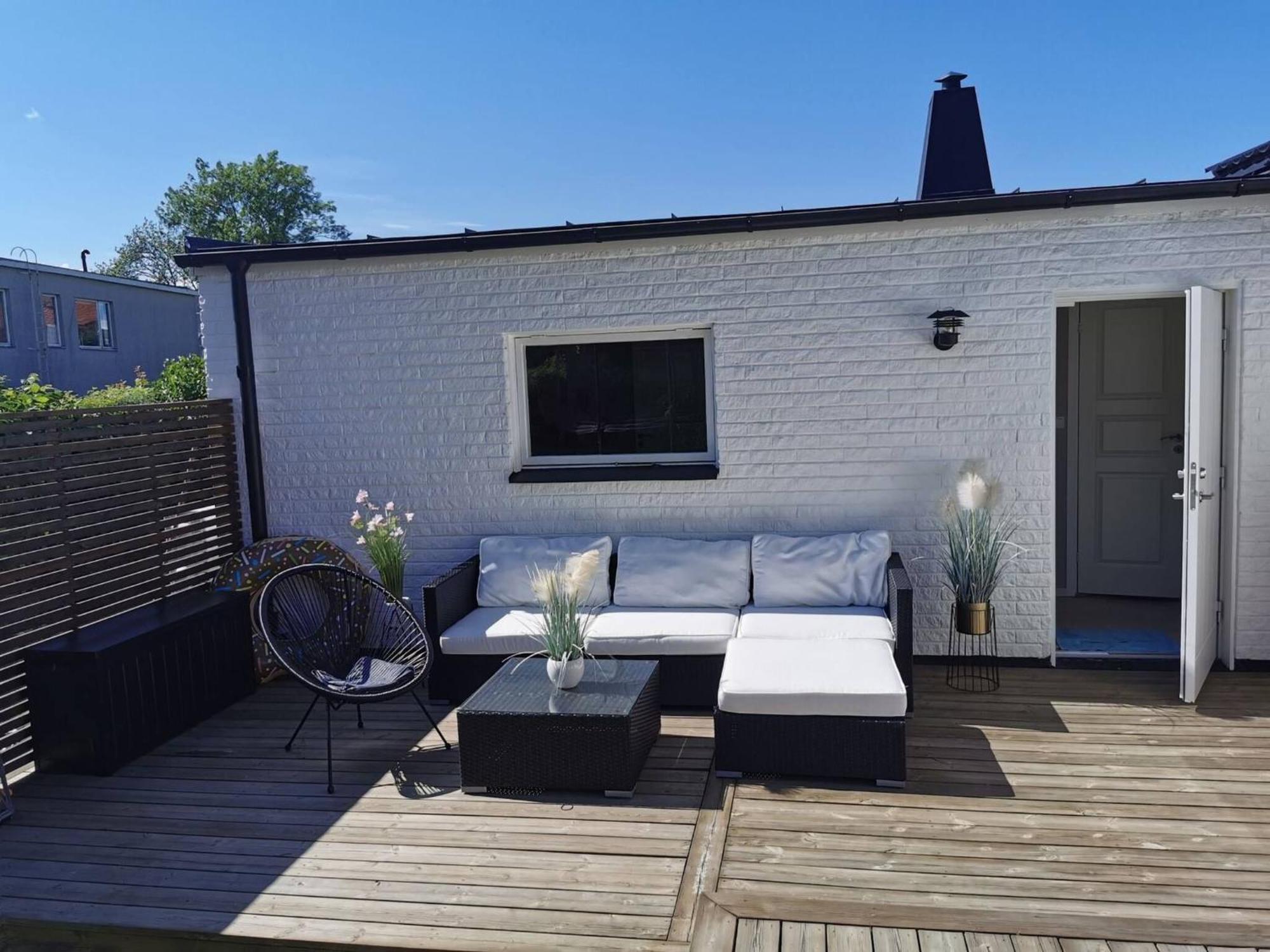 With Sunny Terrace, Smaller Pool Jumping-pad Villa Stockholm